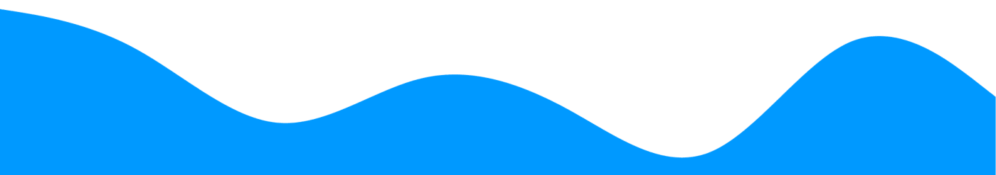 Solid color border graphic of waves